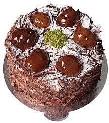 Ankara 4 ile 6 kişilik Çikolatalı Kestaneli yaş pasta