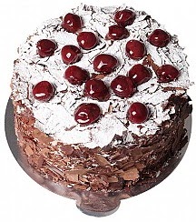 Ankara 6 ile 9 kişilik Çikolatalı Vişneli yaş pasta